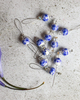 KnitPro Stickmarkörer Blooming Blue-0