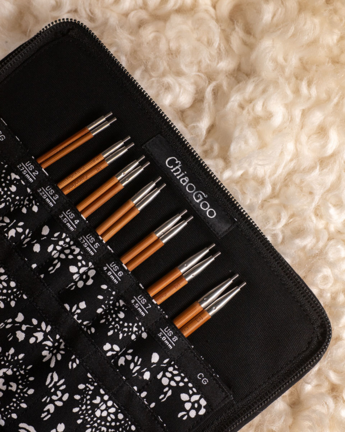 ChiaoGoo Ändstickor Spin Bamboo Set