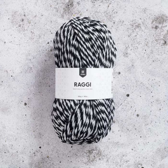 Järbo Raggi | 1568 Black/White Mouliné