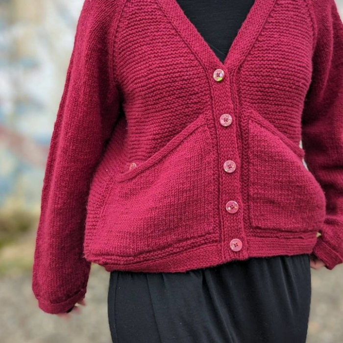 Notorious Knitter Big Pocket Cardigan