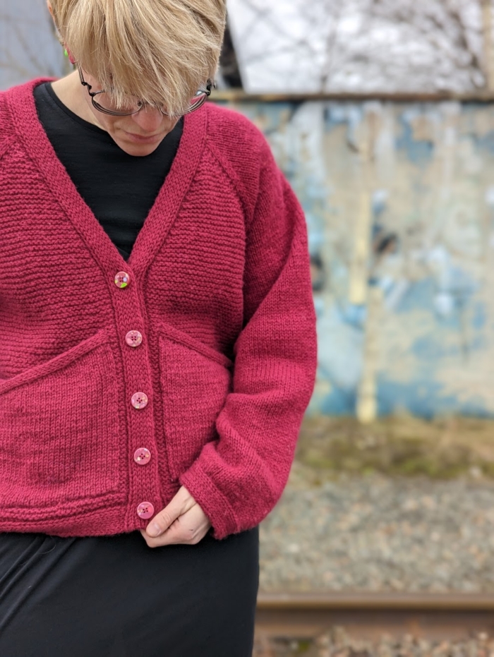 Notorious Knitter Big Pocket Cardigan