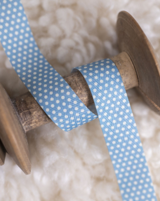 Sajou Kantband polka blå