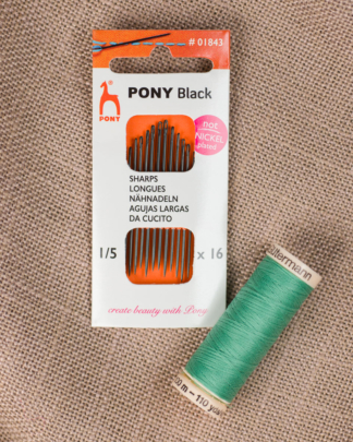 Pony Synålar Sharps svart