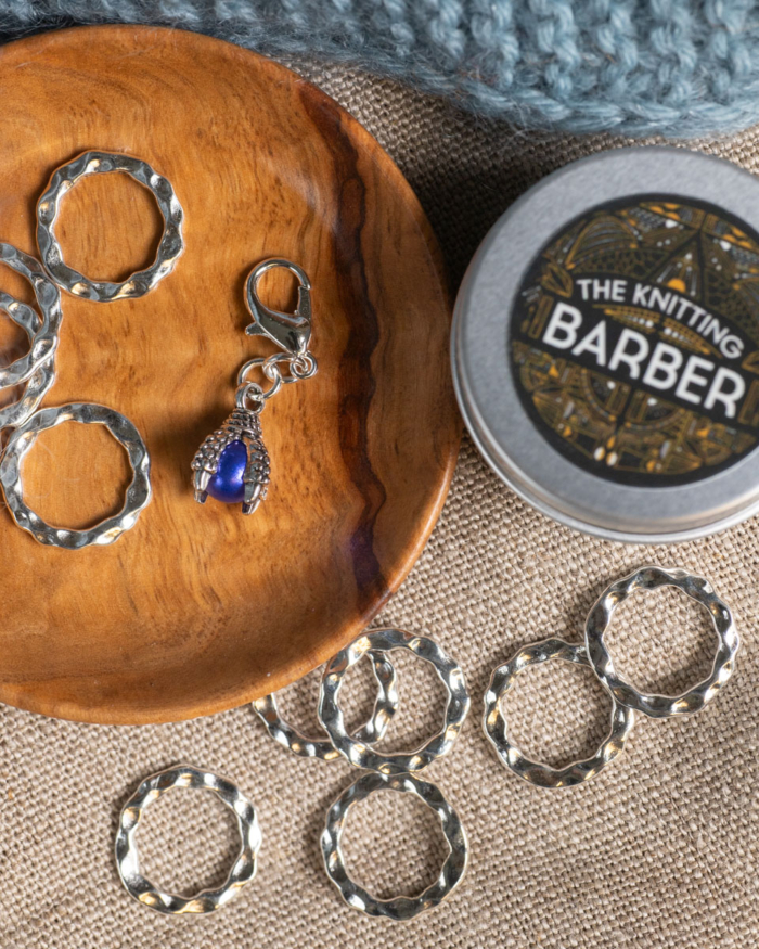 The Knitting Barber Stickmarkörer Silver dragon