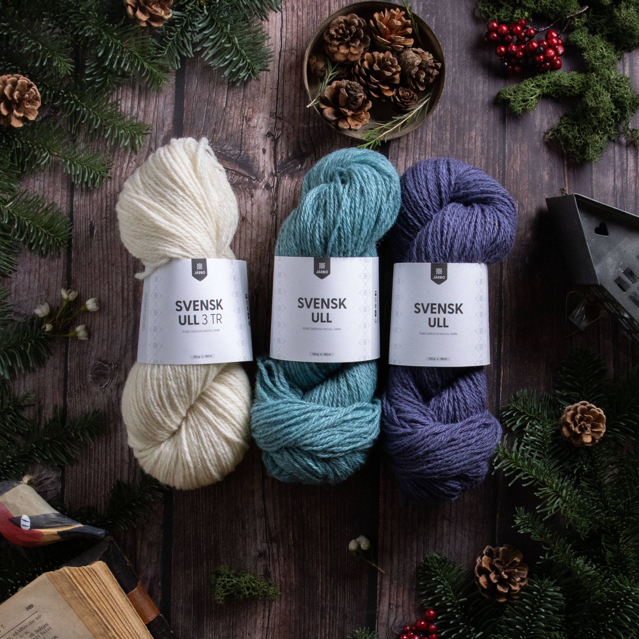 Snöfamn Julvanten 2025 | Garnpaket Snöfamn