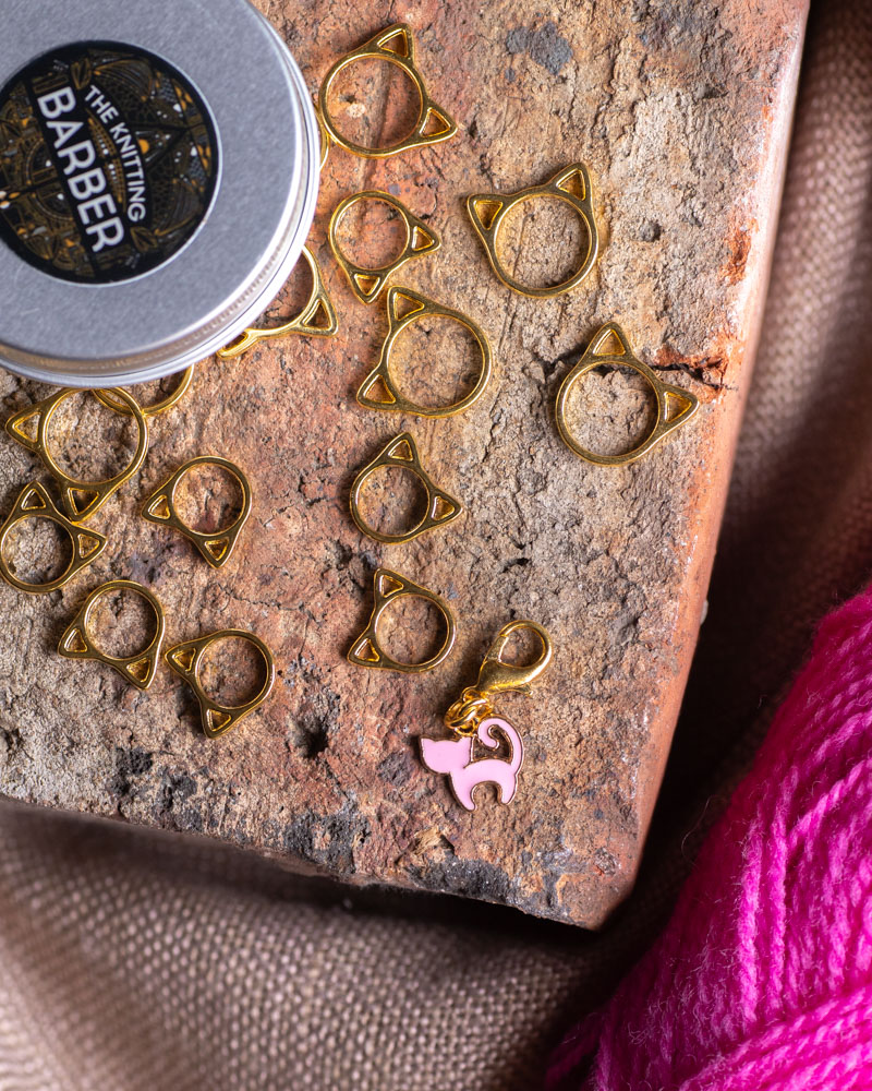 the-knitting-barber-5 The Knitting Barber Stickmarkörer Kitty-Cat